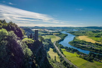 view of the river tay from kinnoull hill in perth scotland