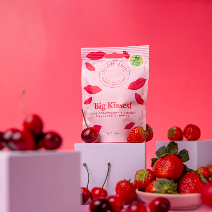 Big Kisses! Strawberry & Cherry Lip Sweets