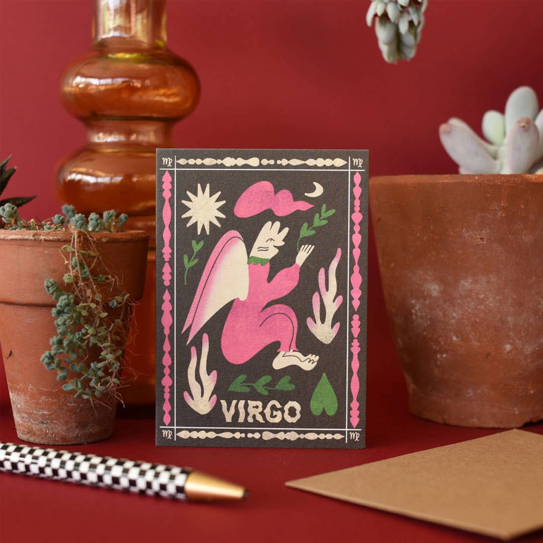 Virgo Mini Greetings Card