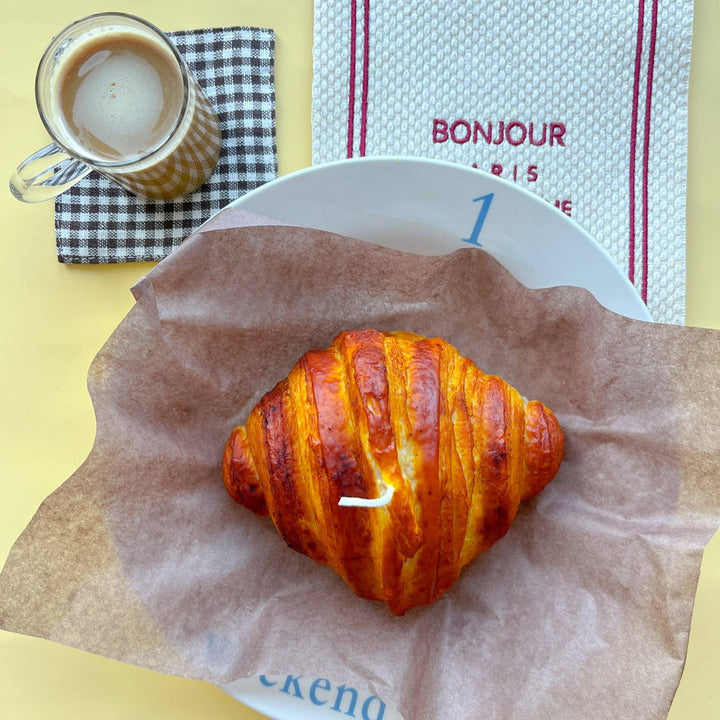 Le Grand Croissant Candle - Handpainted