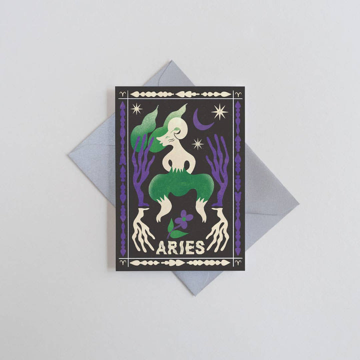 Aries Mini Greetings Card