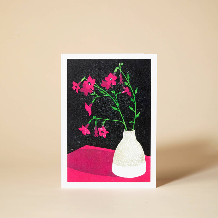 Pink Flowers Greeting Card