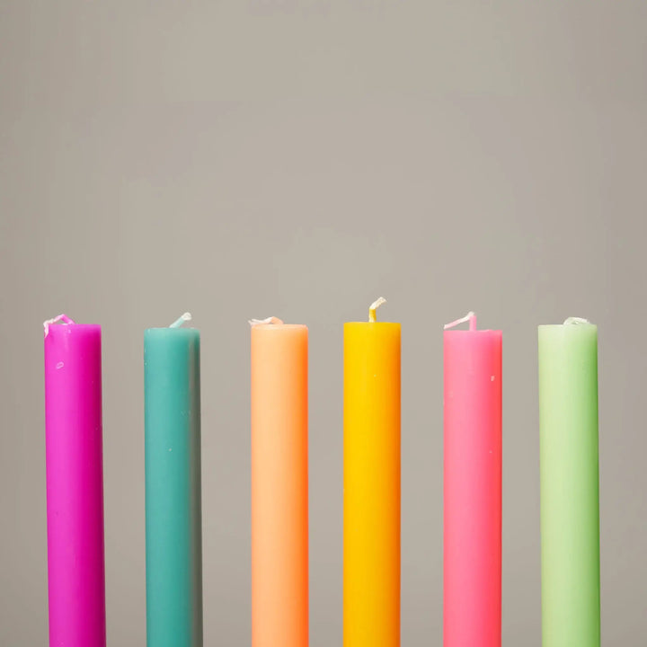 Neon Nights Dinner Candle Collection