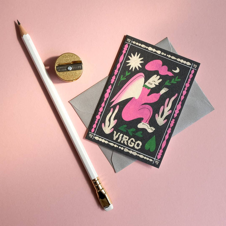 Virgo Mini Greetings Card