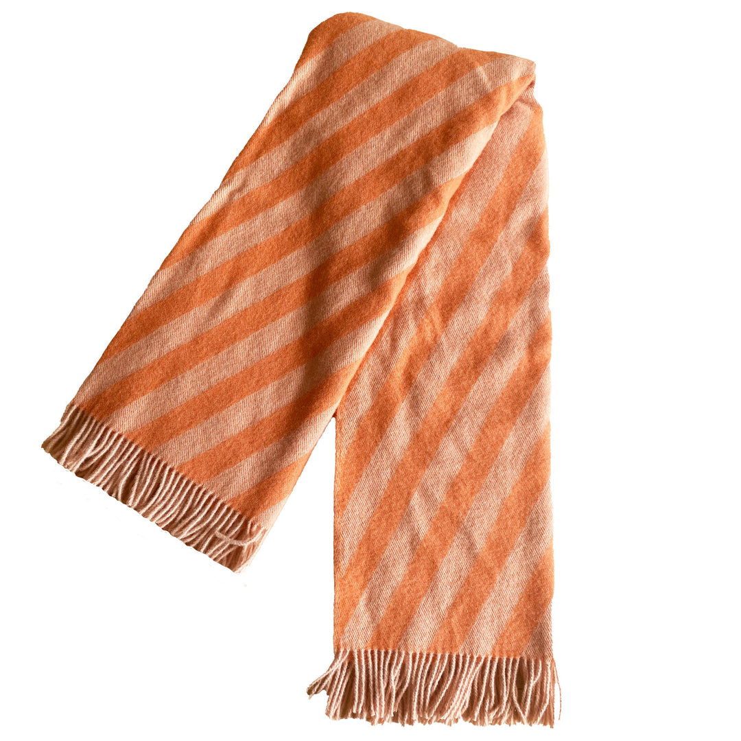 Norwegian Wool Orange Blanket