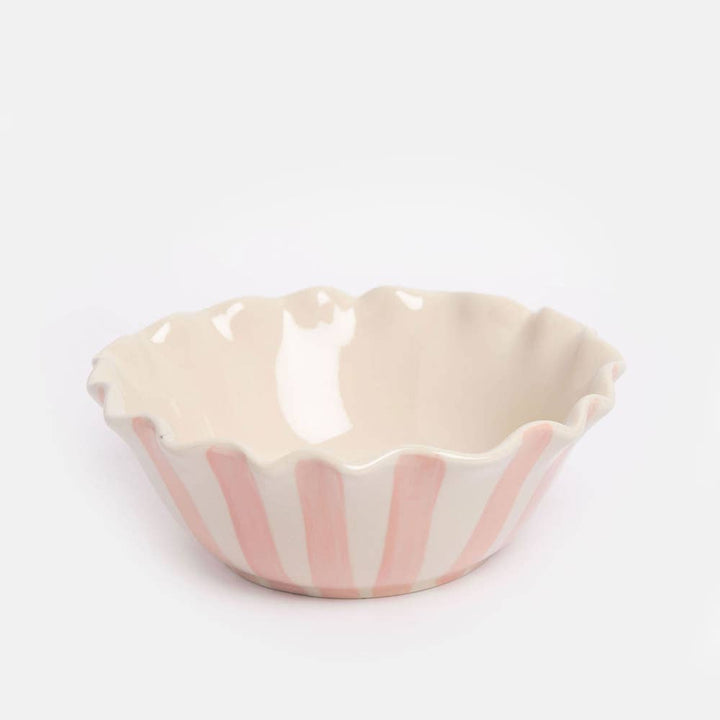 Frilly Flower Pink Bowl