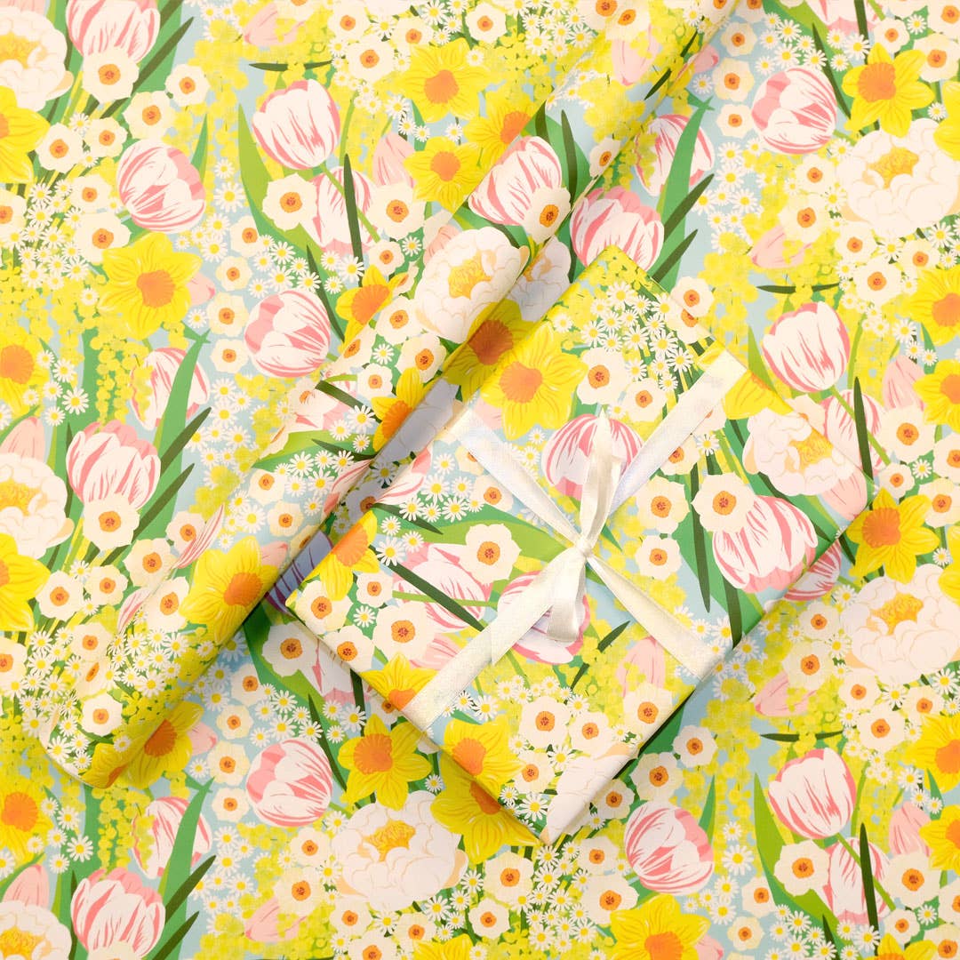 Spring Bouquet Gift Wrap