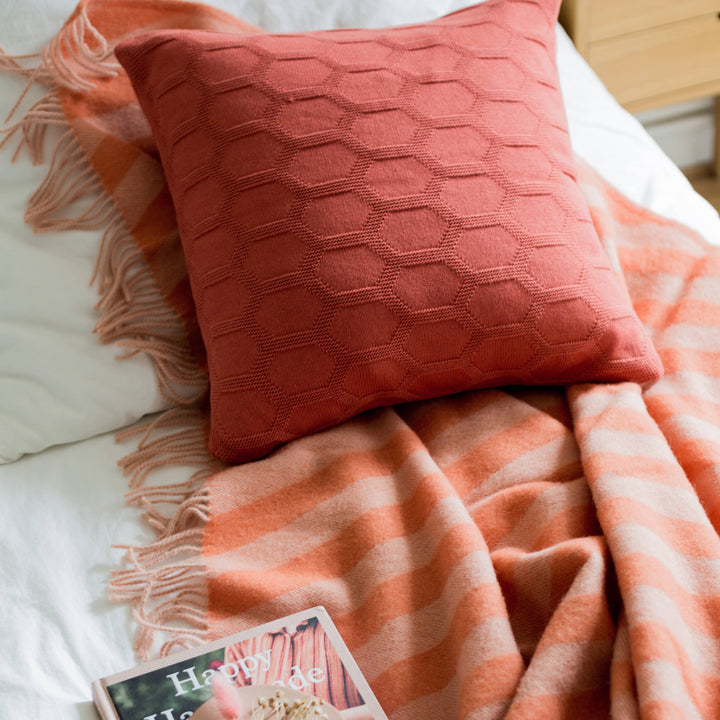 Norwegian Wool Orange Blanket