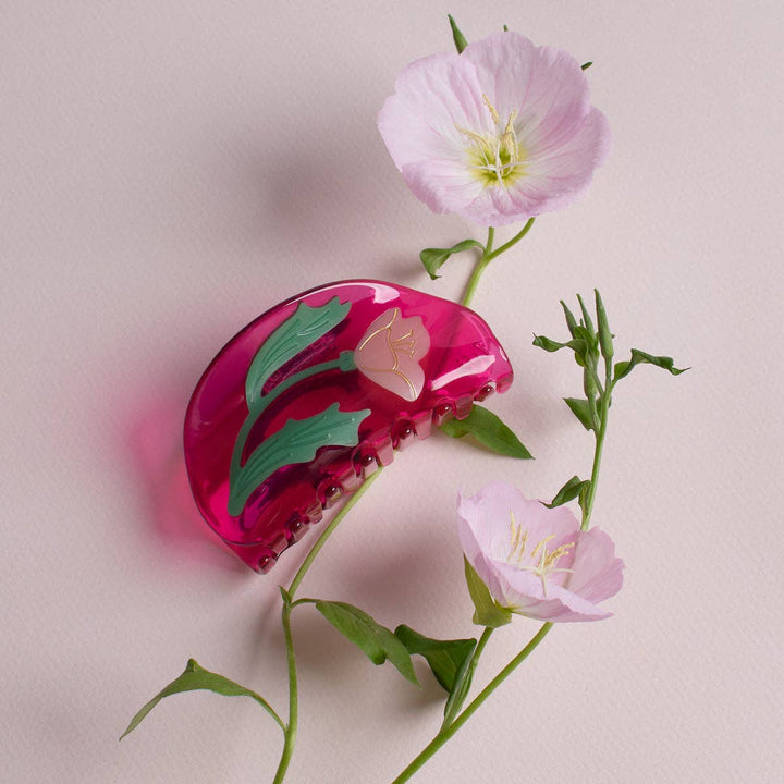 Fuchsia Mexican Primrose Hair Claw