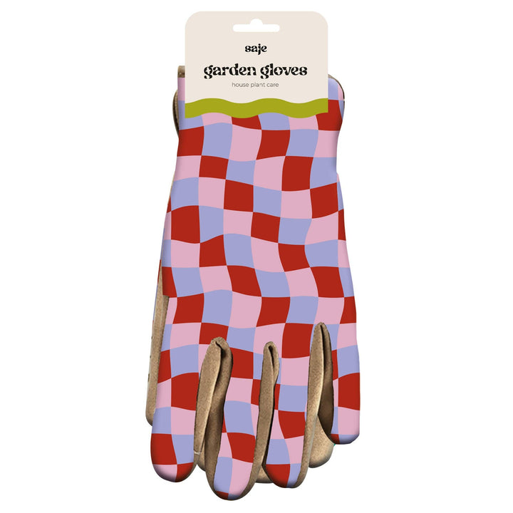 Wavy Check Outdoor Gardening Gloves