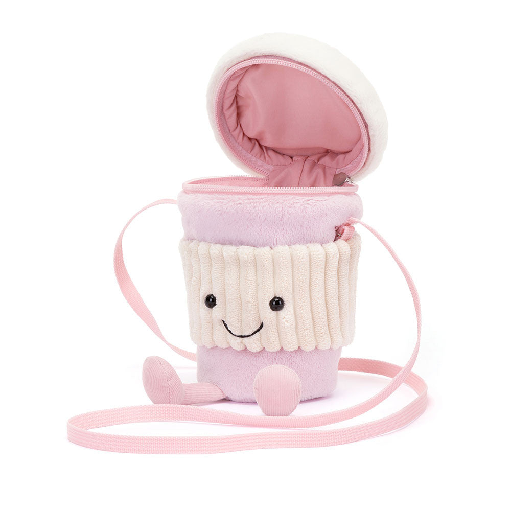 Jellycat Amuseables Coffee-To-Go Pink Bag