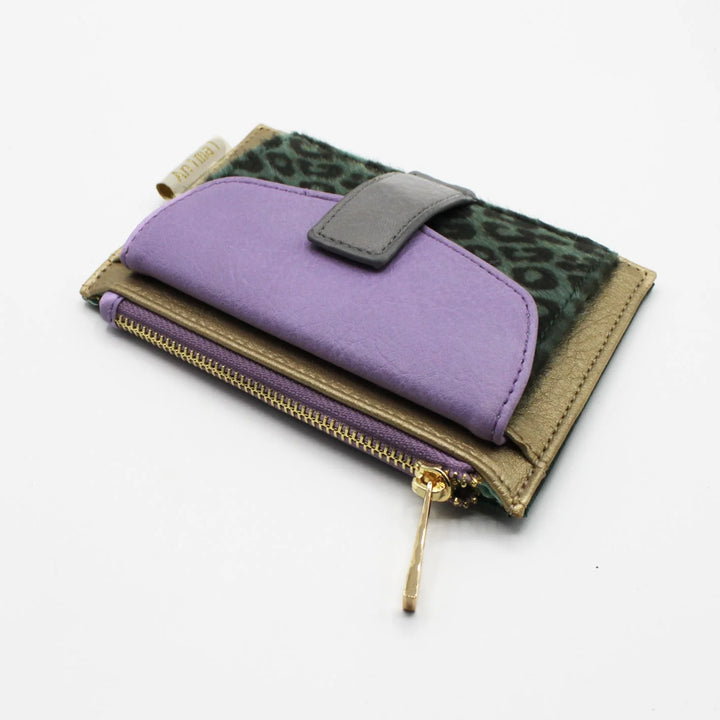 Lilac Leopard Print Purse