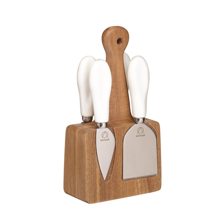 Artesá Cheese Knife Set with Block