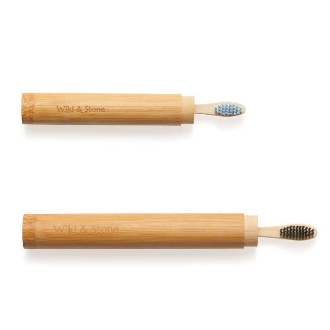 Bamboo Toothbrush Case