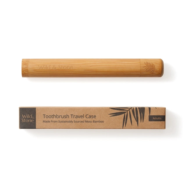 Bamboo Toothbrush Case