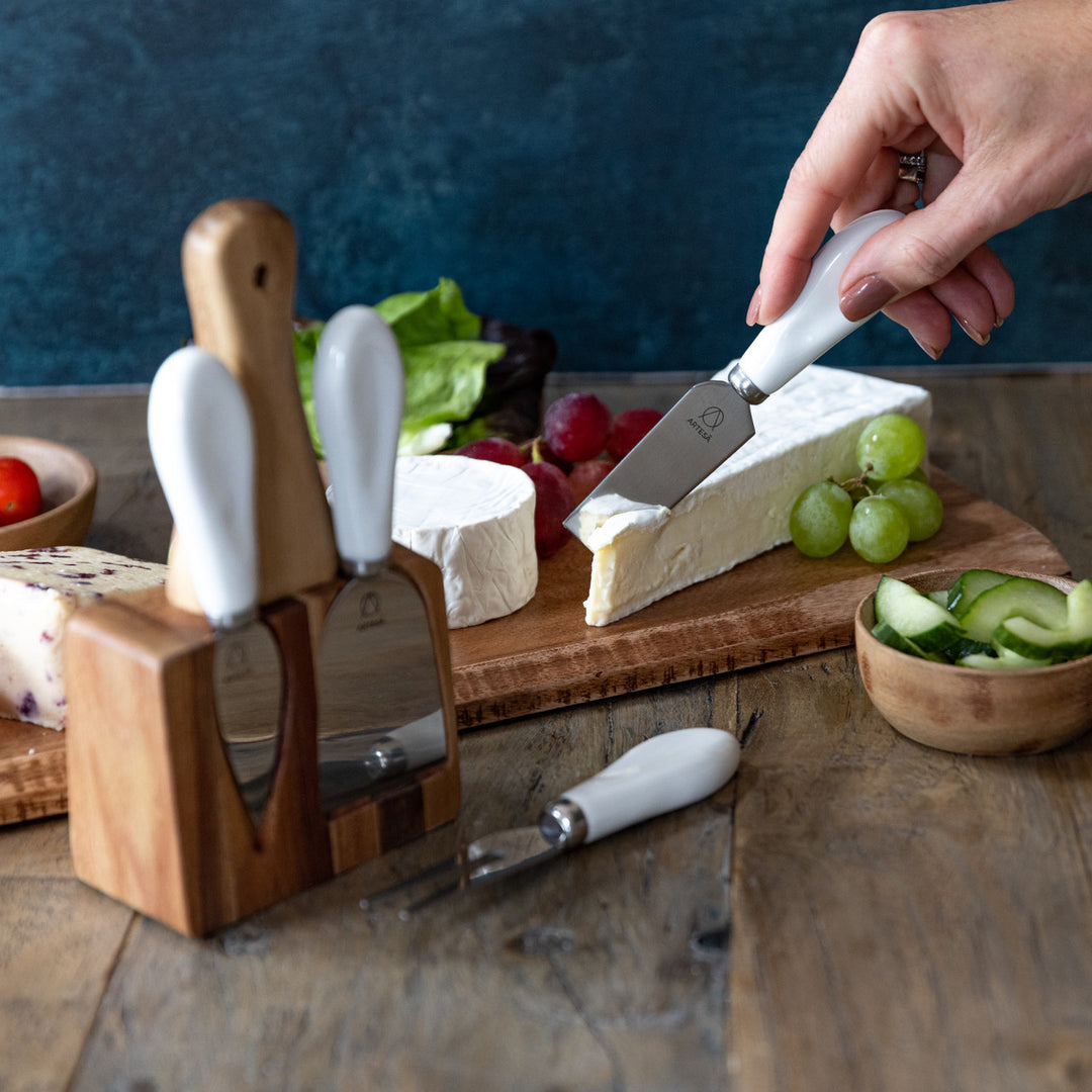 Artesá Cheese Knife Set with Block