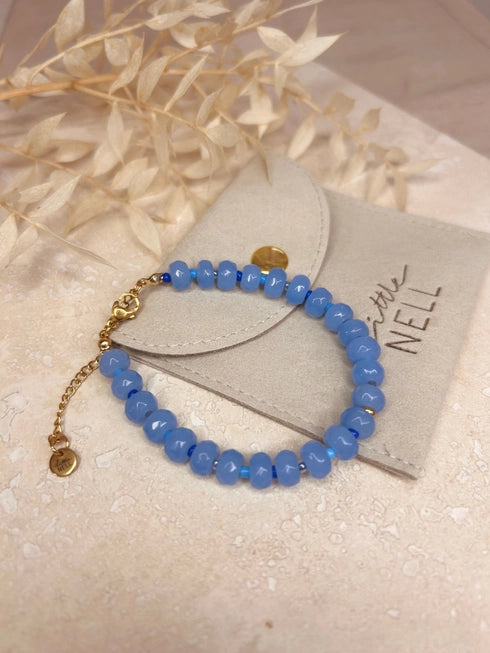 Chunky Blue Beaded Bracelet