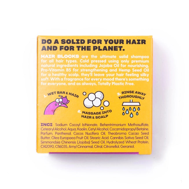 Hair Blocks Solid Shampoo: Mango & Passionfruit