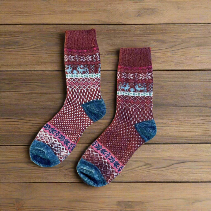 Scandi Socks in Rust Spot