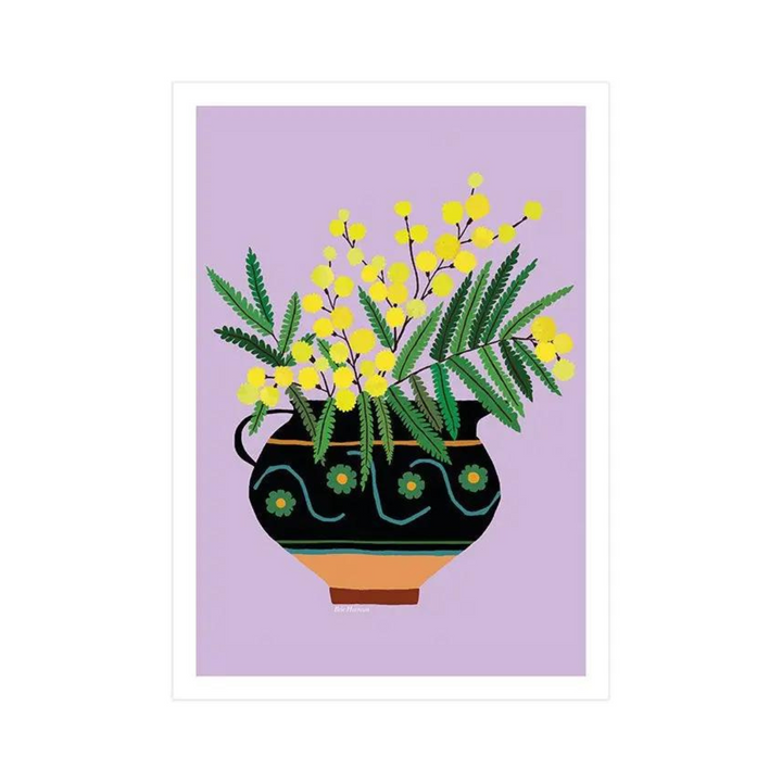 Mimosa Jug Art Print A4