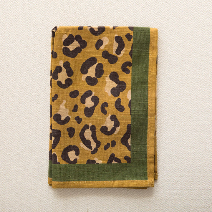 Ochre Leopard Kitchen Towel