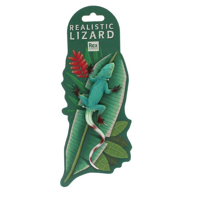 Realistic Crown Lizard Toy