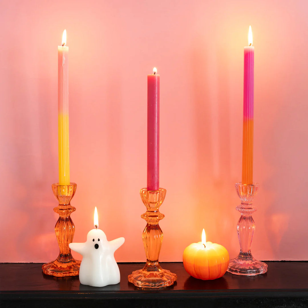 Yellow Ombre Pumpkin Candle