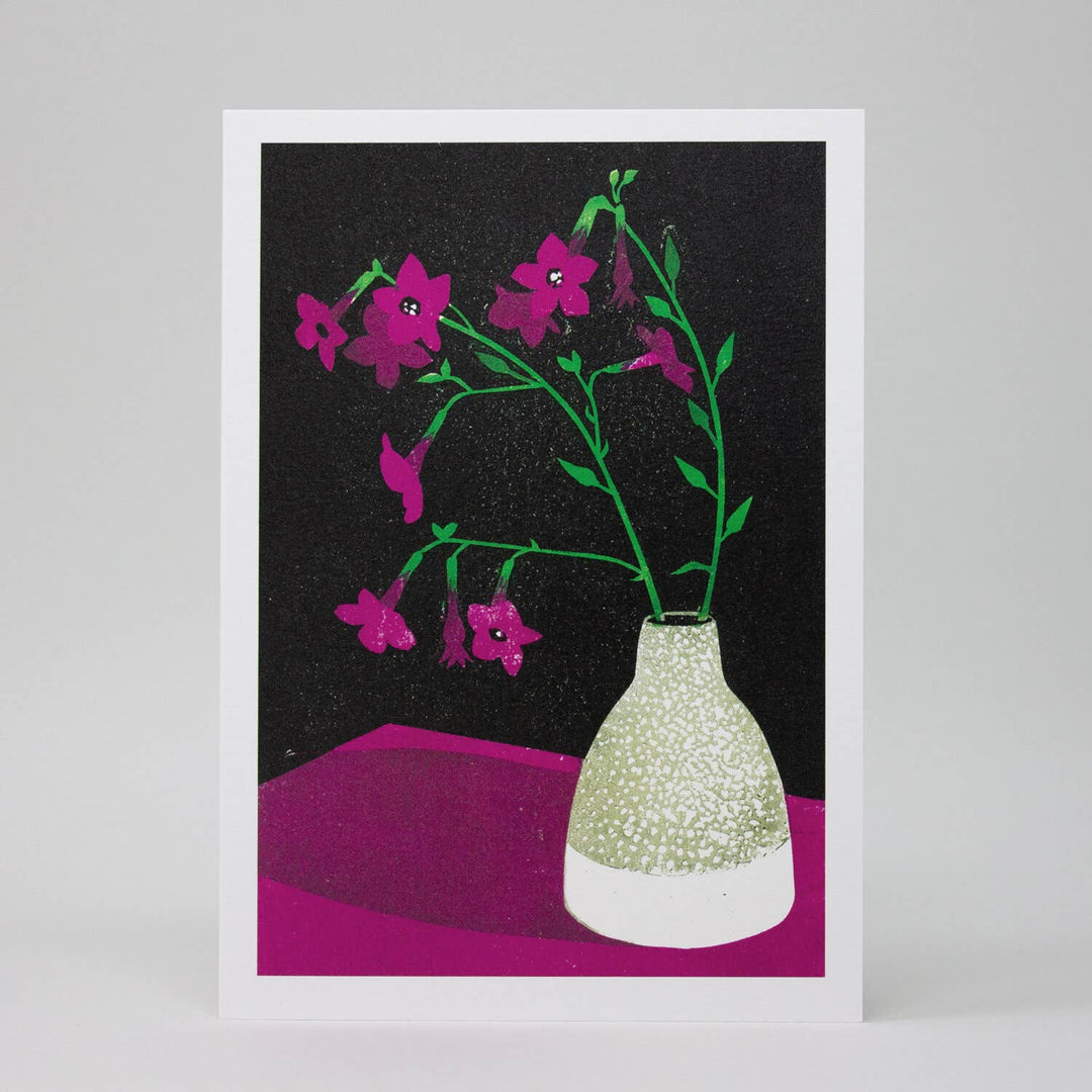 Pink Flowers Greeting Card