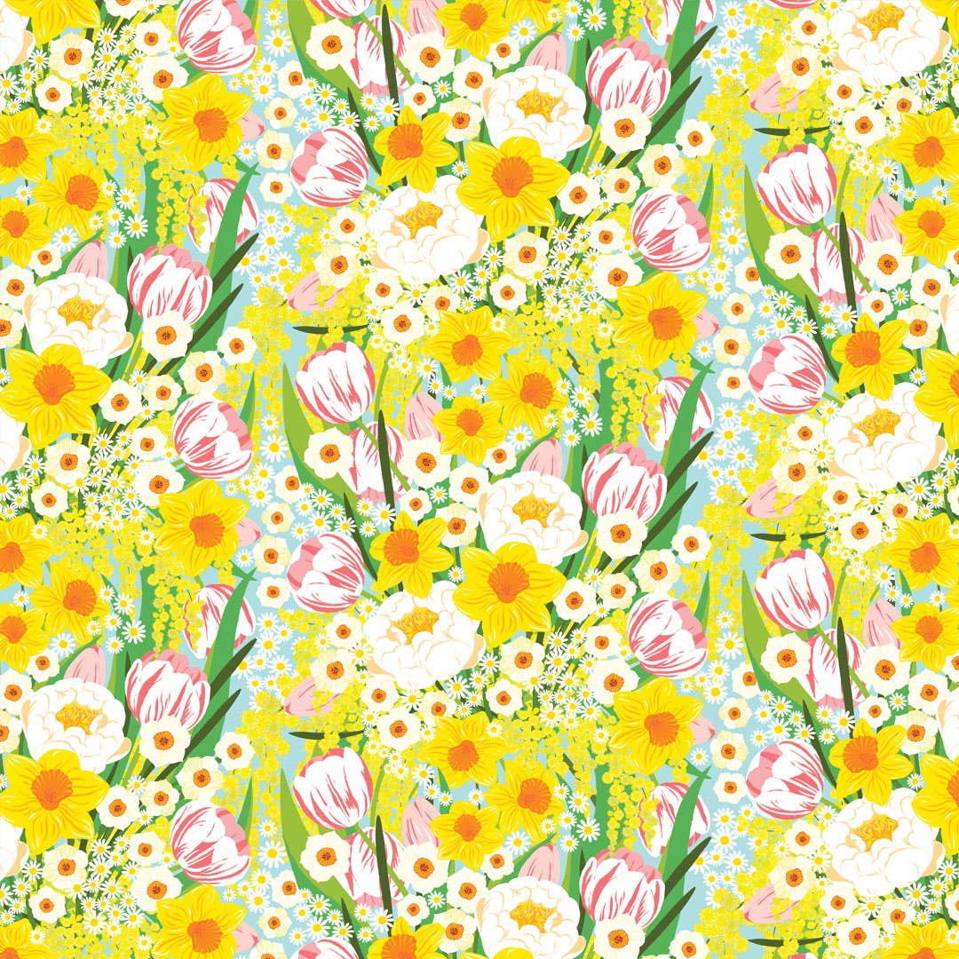 Spring Bouquet Gift Wrap