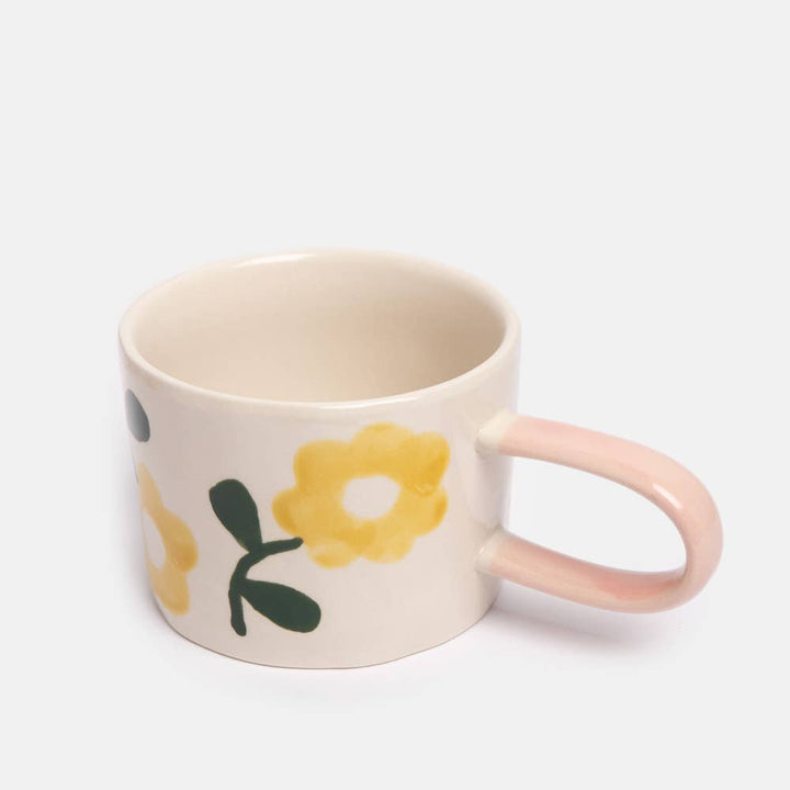 Yellow Flowers Ceramic Mug