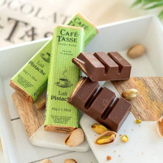 Pistachio Praline Milk Chocolate Bar