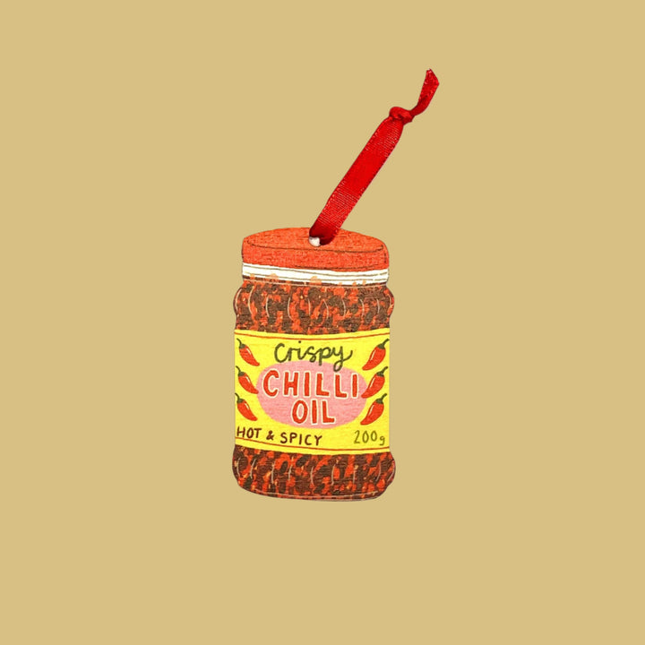 Chilli Oil Wooden Decoration