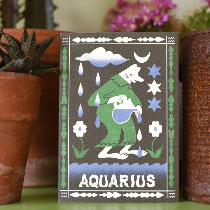 Aquarius Mini Greetings Card