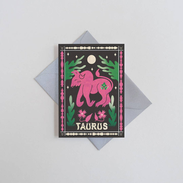 Taurus Mini Greetings Card