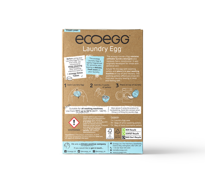 EcoEgg Laundry Wash in Fresh Linen