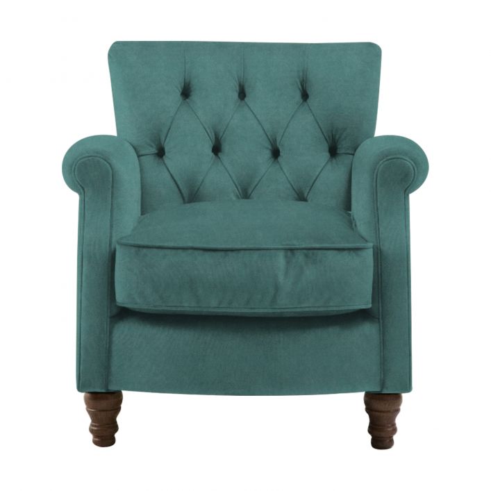 World market store green velvet chair