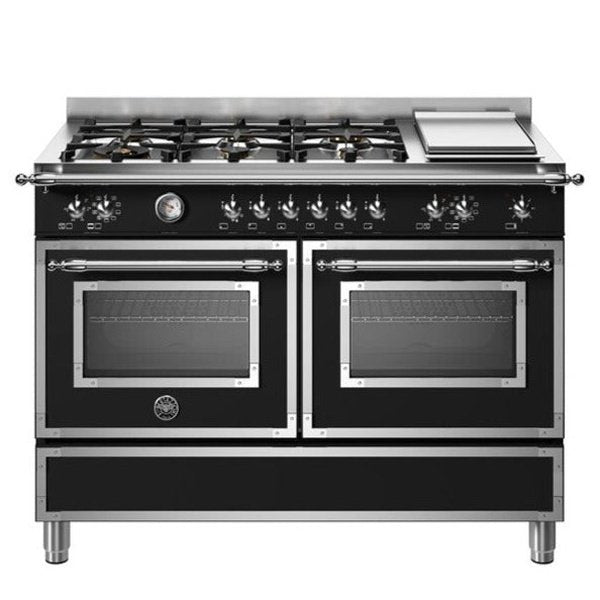 Bertazzoni Heritage Series - 120 cm 6-burner+griddle, electric double ...