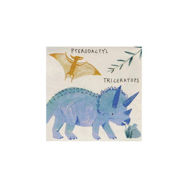 Dinosaur Kingdom Small Paper Napkins 16 Pack