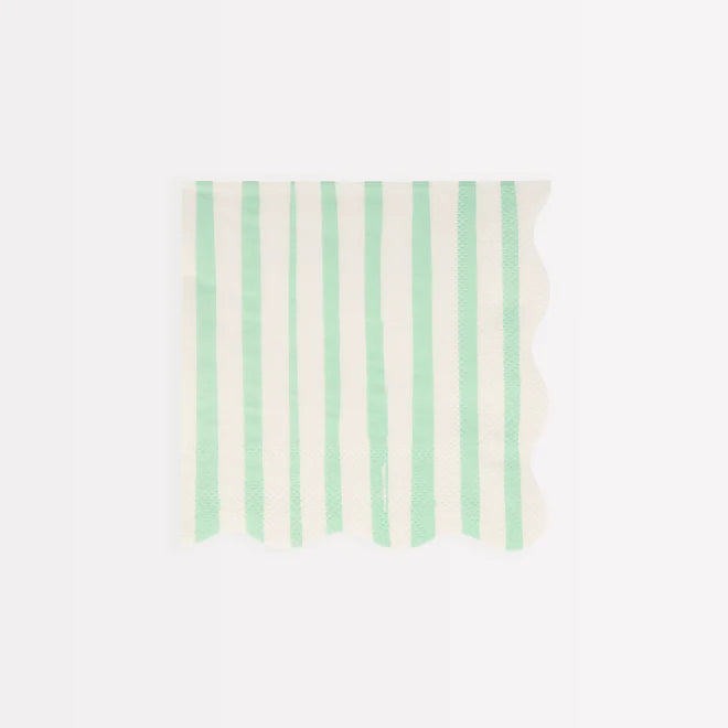 Mixed Stripe Small Paper Napkins 16 Pack