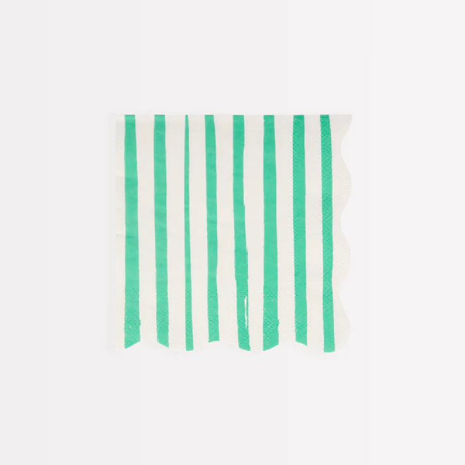 Mixed Stripe Small Paper Napkins 16 Pack