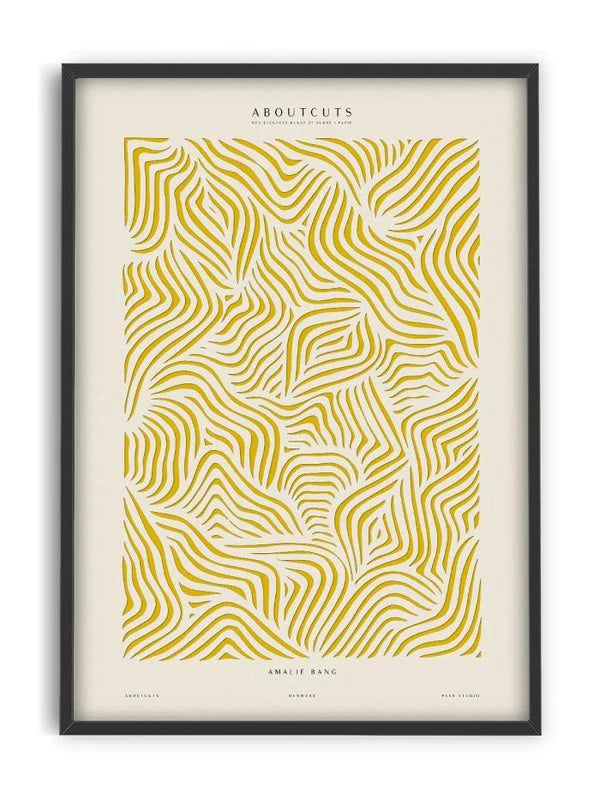 Amalie Ochre Aboutcuts Art Print 50x70